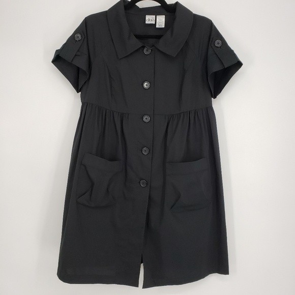 Duo Maternity Button Front Boho Smock Tunic Top S - Picture 1 of 4